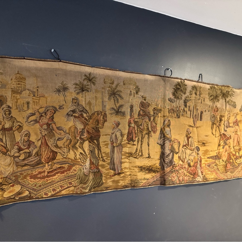 Vintage Tapestry Wall Hanging with Intricate Design
